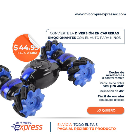 Coche de acrobacias a control remoto