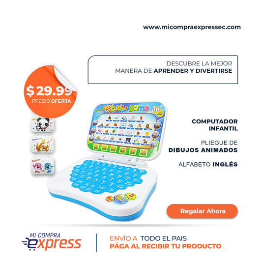 Computadora portátil pequeño de aprendizaje de Inglés