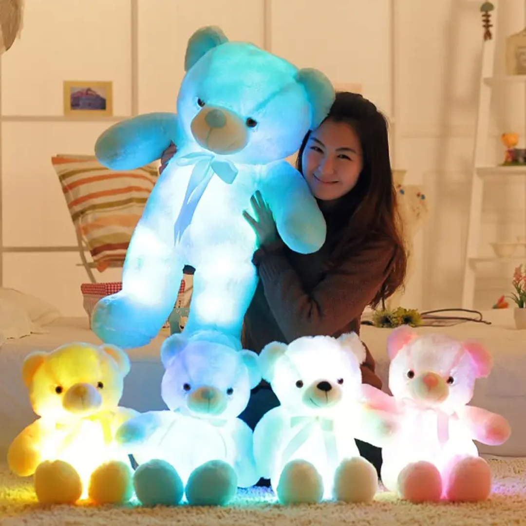 Oso de peluche con luz LED