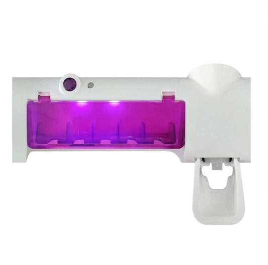 Esterilizador de cepillos con dispensador de pasta dental