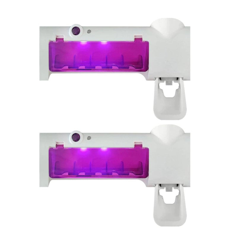 Esterilizador de cepillos con dispensador de pasta dental